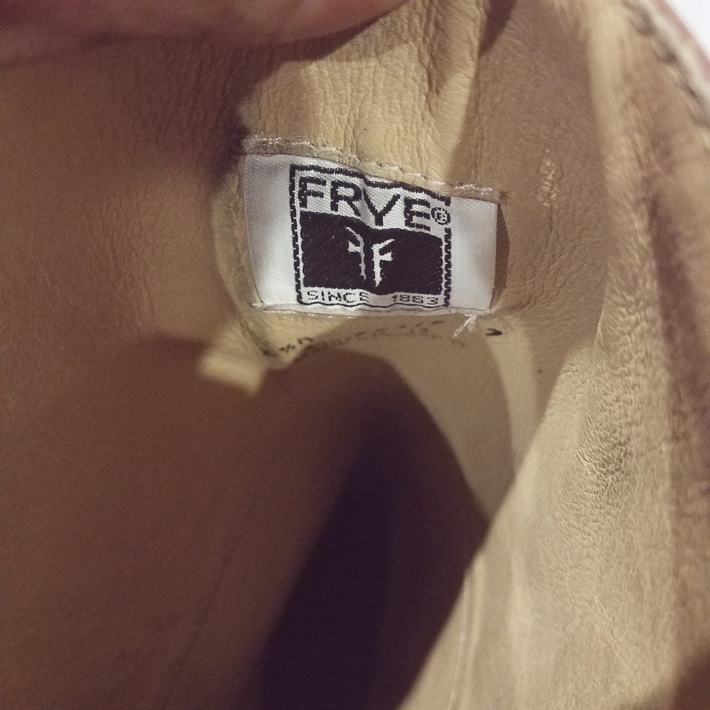 Frye Cognac/Redwood Knee High Boots Size 8.5 - Picture 8 of 8